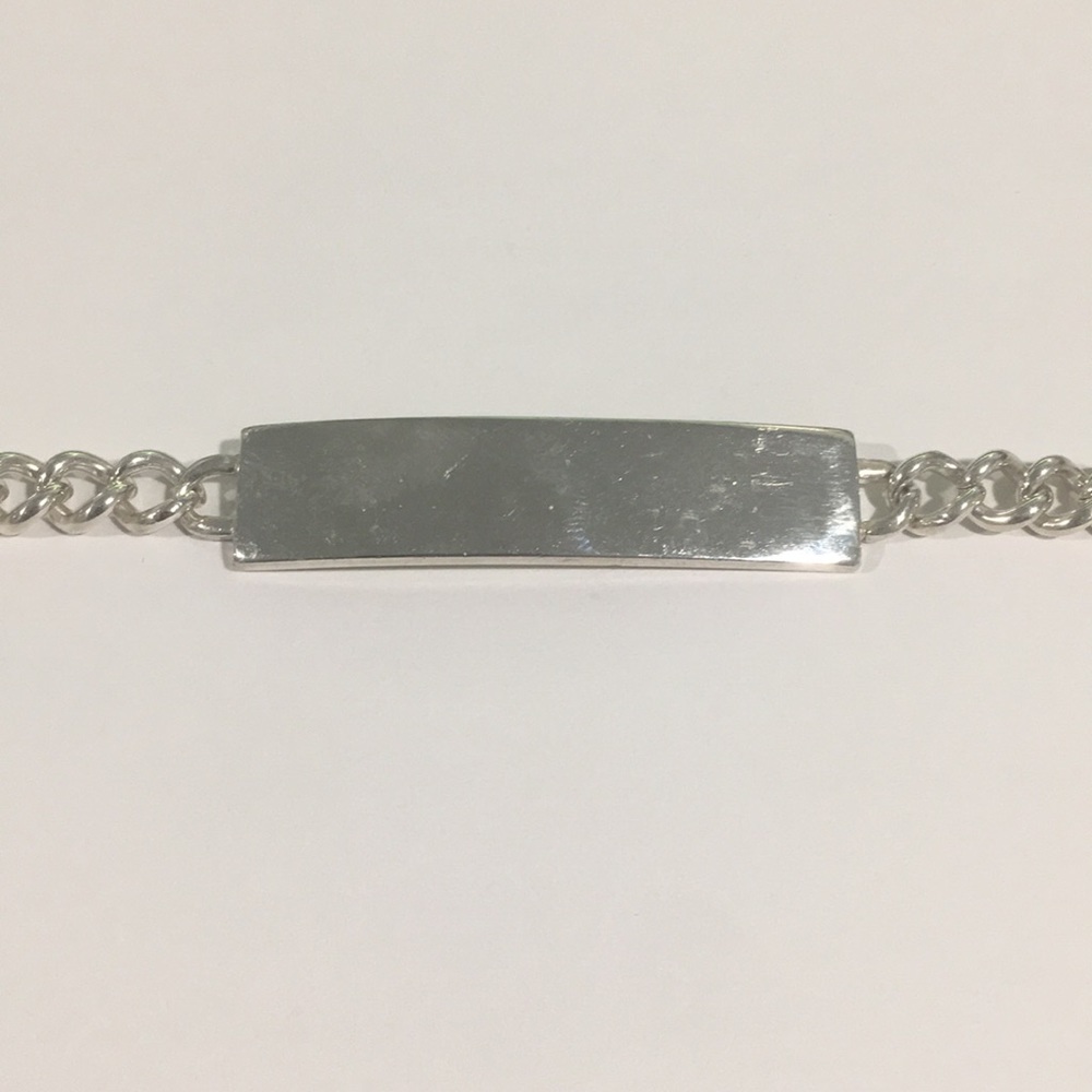 Sterling Silver Cuban ID Bracelet FREE ENGRAVING!! - Picture 6 of 6